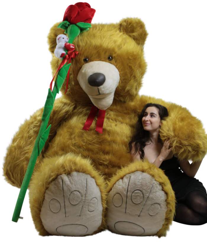 Here is one of our NEW 9 Foot giant teddy bears. The BIGGEST stuffed animals in the world are at BigPlush.com. See more of this NINE FEET TALL teddy bear, and more of our insanely large stuffed animals and giant teddy bears HERE. Here is one of our NEW 9 Foot giant teddy bears. The BIGGEST stuffed animals in the world are at BigPlush.com. See more of this NINE FEET TALL teddy bear, and more of our insanely large stuffed animals and giant teddy bears HERE.