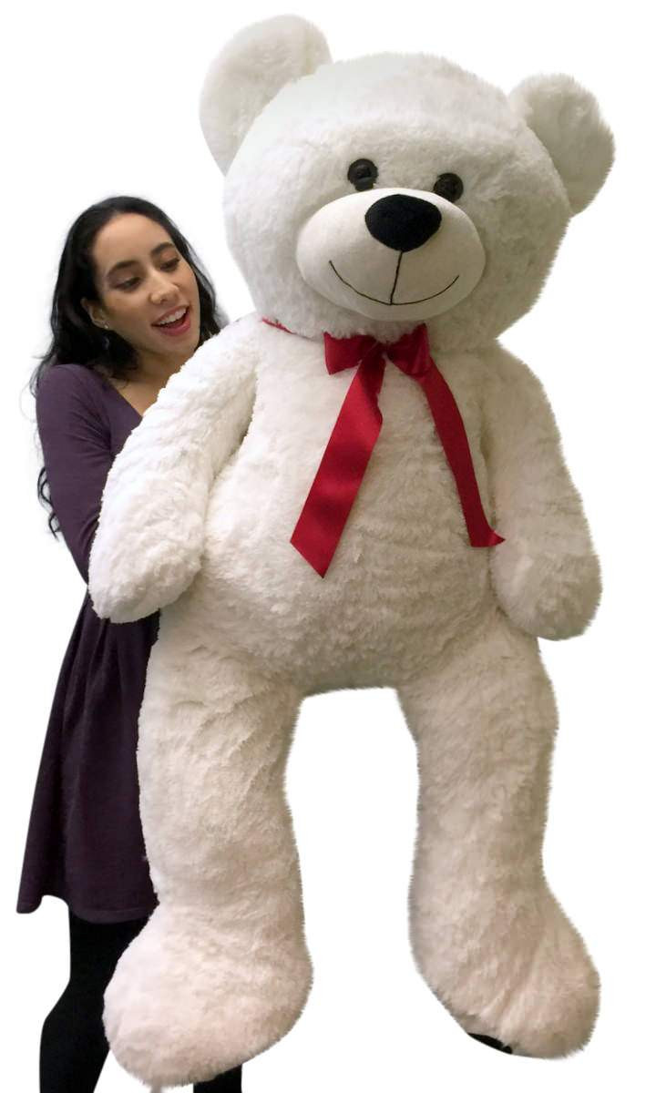 Giant 4 foot Big Plush white teddy bear