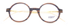 Layered Brown and Orange Spectacles with Gold Metal Arms Available At Eyehuggers