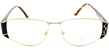 Winchester Redwoods black and gold small aviator frames from eyehuggers Ltd