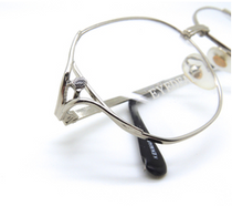 Oversized Shiny Silver Vintage Glasses By Eyedeal At www.eyehuggers.co.uk