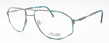 Silhouette Aviator Green Glasses from www.eyehuggers.co.uk