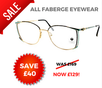 SAVE £40 on all Faberge Eyewear At Eyehuggers Until 31/7/22