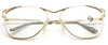 Large Panto Shaped Designer Spectacles By Faberge At www.eyehuggers.co.uk