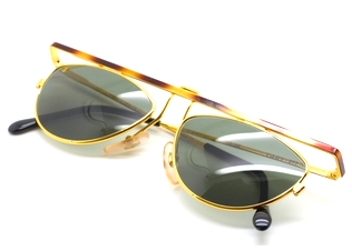 TAXI Designer Sunglasses Oval Shaped With A Distinctive Top Bar In Gold ...