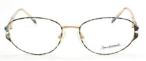 Oliver Goldsmith Oval Mottled Black and Green Tortoiseshell Eyewear