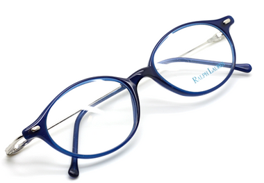 Designer Ralph Lauren 577 Electric Blue Oval Glasses At Eyehuggers