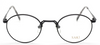 SAKI 570 Matt Black Engraved Vintage Glasses At Eyehuggers