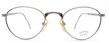 Engraved Antique Silver Eyewear In A Lovely Vintage Panto Shape At Eyehuggers