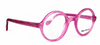 Anglo American 221E Pink Acrylic True Round Glasses At Eyehuggers