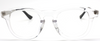 Vintage Style Clear Acrylic And Silver Metal Combination Eyewear At Eyehuggers