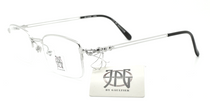 Half Rim Silver Rectangular Glasses By Jean Paul Gaultier