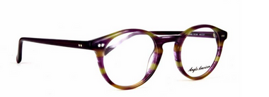 Vintage Style Purple and Green Acrylic Panto Shaped Glasses By Anglo American At www.eyehuggers.co.uk