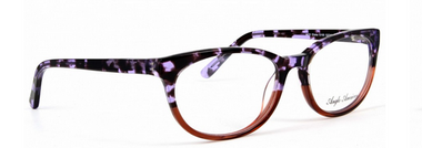 Anglo American Eliska G105 Cat Eye Style Acrylic Glasses In Purple Tortoiseshell and Red At www.eyehuggers.co.uk