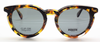 Lightweight panto shaped tortoiseshell effect spectacles with matching clip on sun glasses.