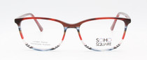 Make a great impression with these Soho Square SS092 red & blue acetate glasses frames.