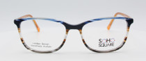 Soho Square Rectangular Eyewear In Multi Coloured Brown and Blue SS092 C3